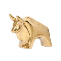 AIRZANER  Bull Statues Modern Style Home Decor Perfect for Home Decor,Office,Cabinets,Library,Gift Idea